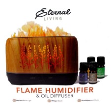 Humidifier And Oil Difuser FLame  Effect