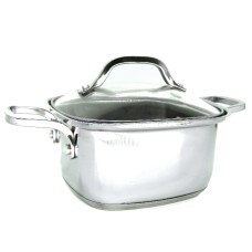 Square  2.5 Quarts  Saucepot